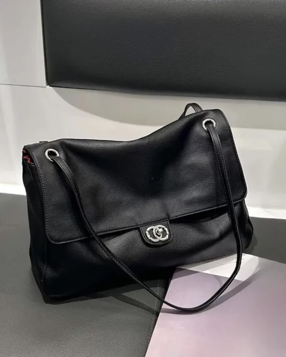 Emma Buckle Flap Shoulder Bag