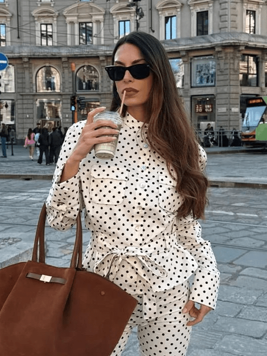 Marianne Polka Dot Capri-sæt