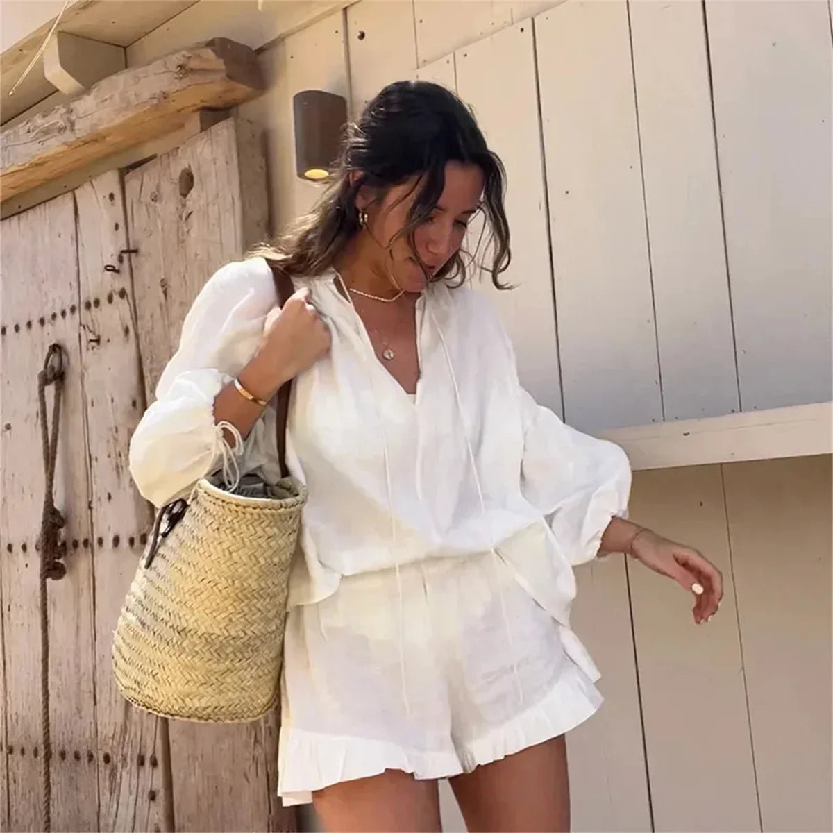 Sara Flæse Shorts Sæt