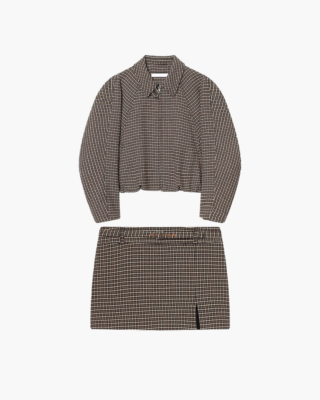 Erica Houndstooth Zip Jakke Sæt