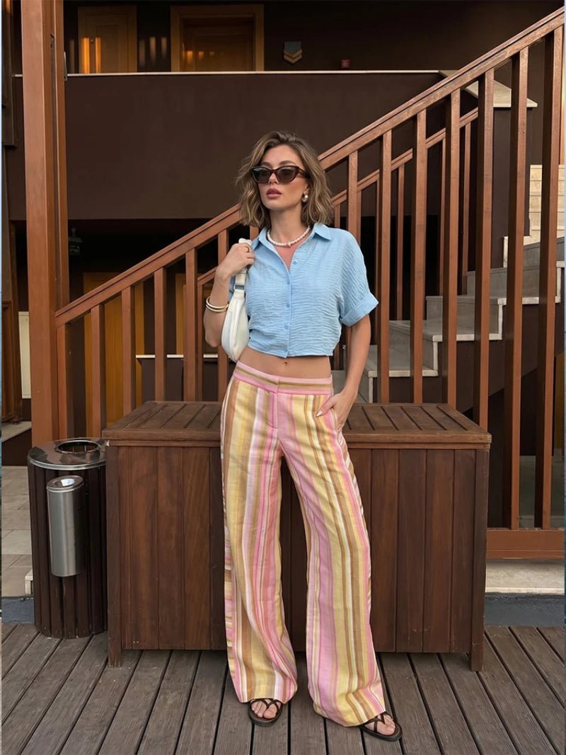Sara Wide Leg Palazzo-bukser
