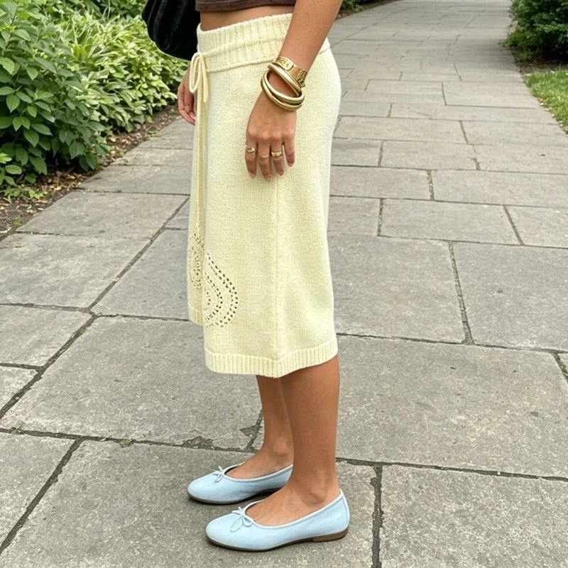 Evelyn Knit Wide-Leg Culotte Shorts