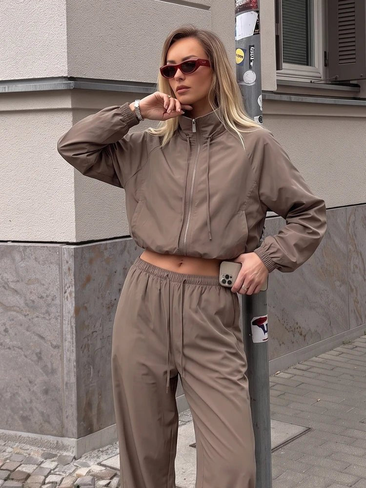 Angela skræddersyet blazer & bukser med brede ben sæt