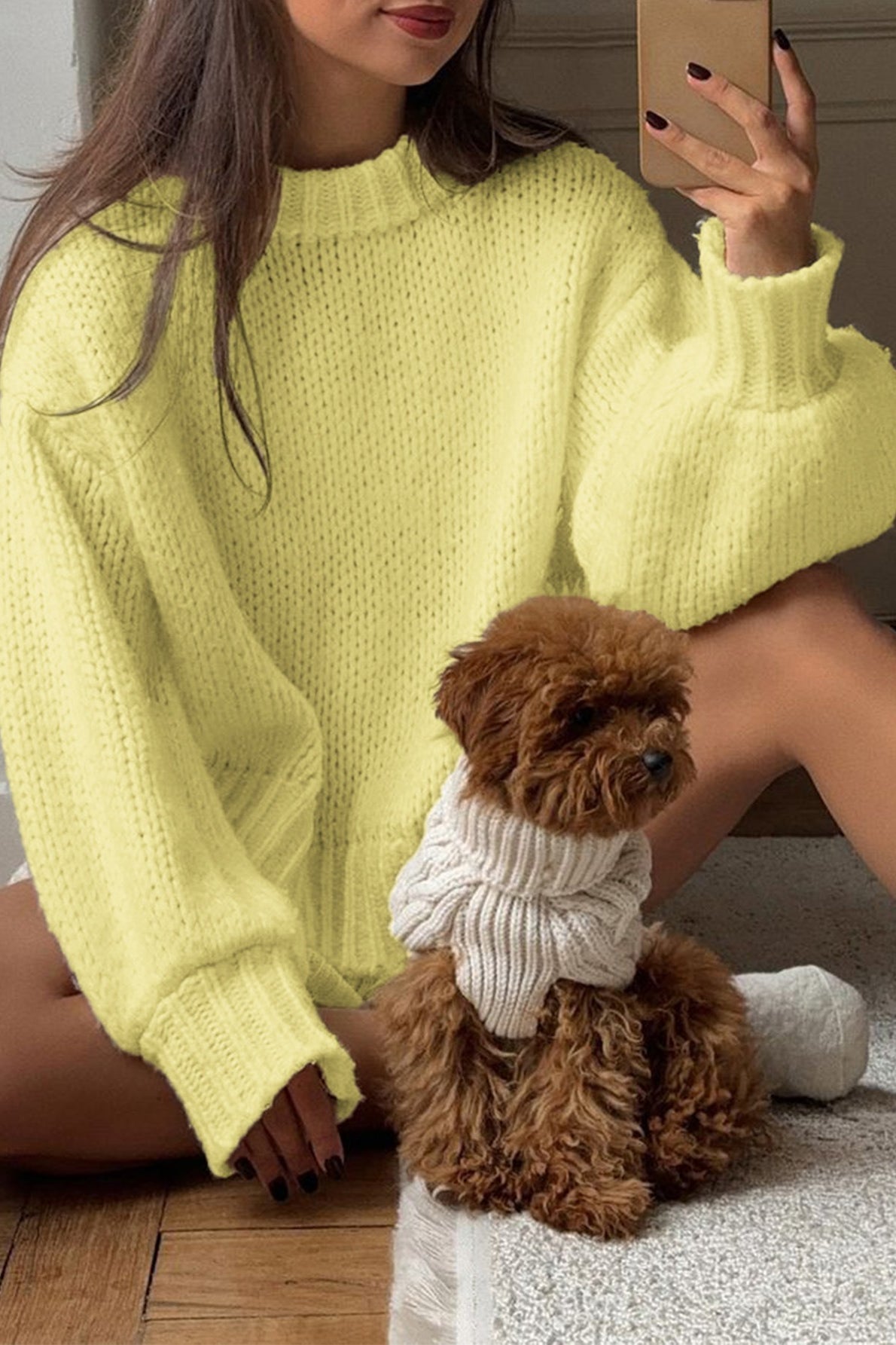 Sandra Crew Neck Lag-på-lag Sweater