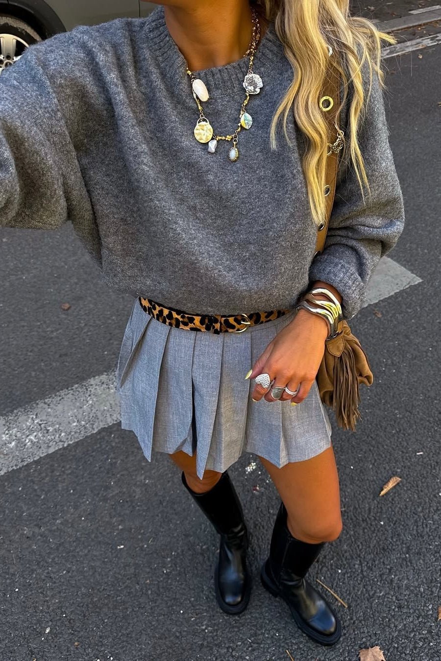 Nora ribstrikket sweater