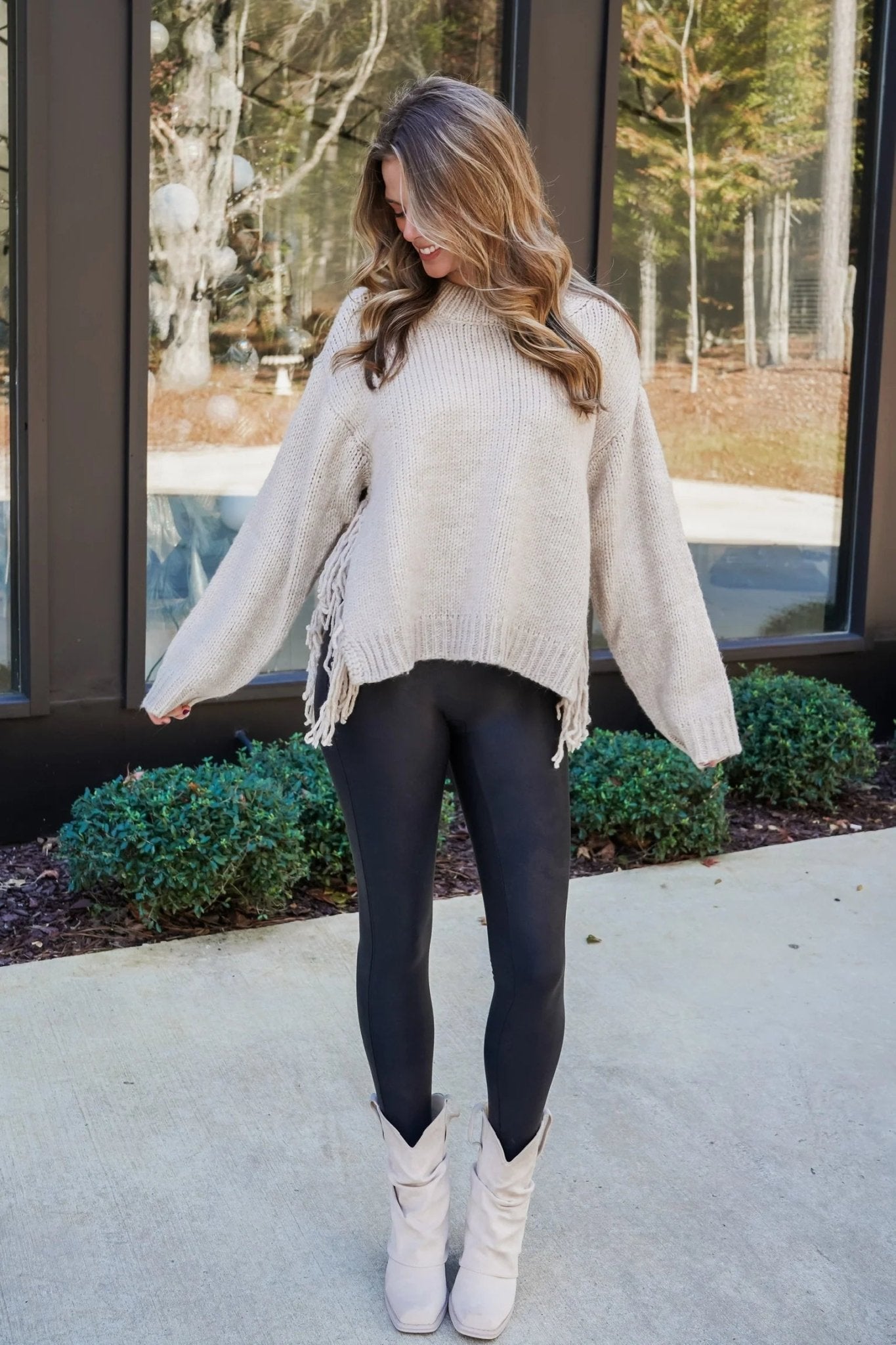 Eva kvaststrikket sweater