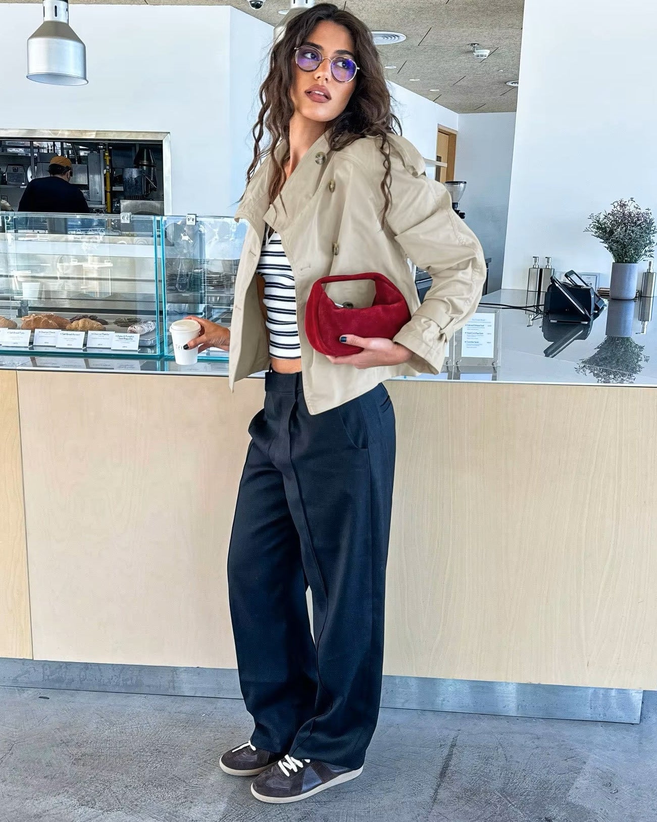 Amelie trenchcoat med bælte
