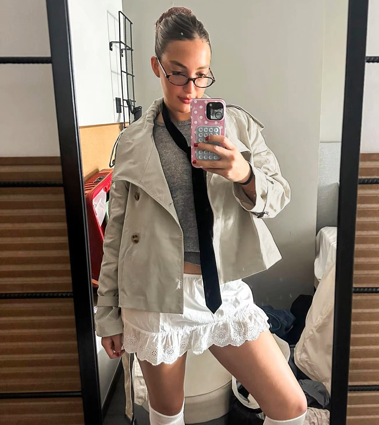Amelie trenchcoat med bælte