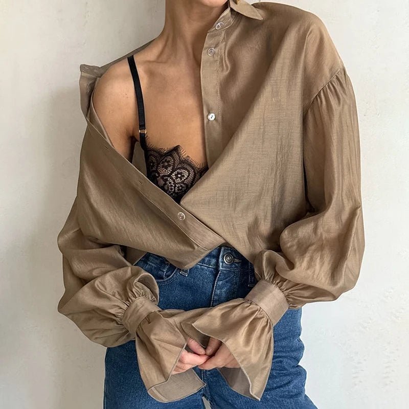 Vivienne Long Sleeve Sheer Blouse