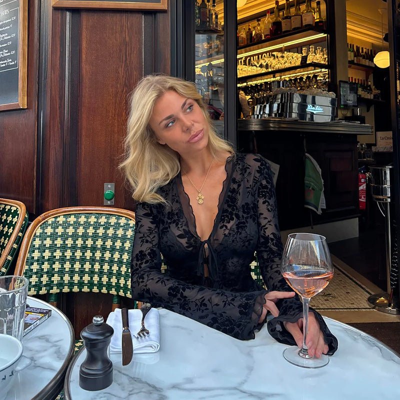 Ursa slå-foret bluse i blonde