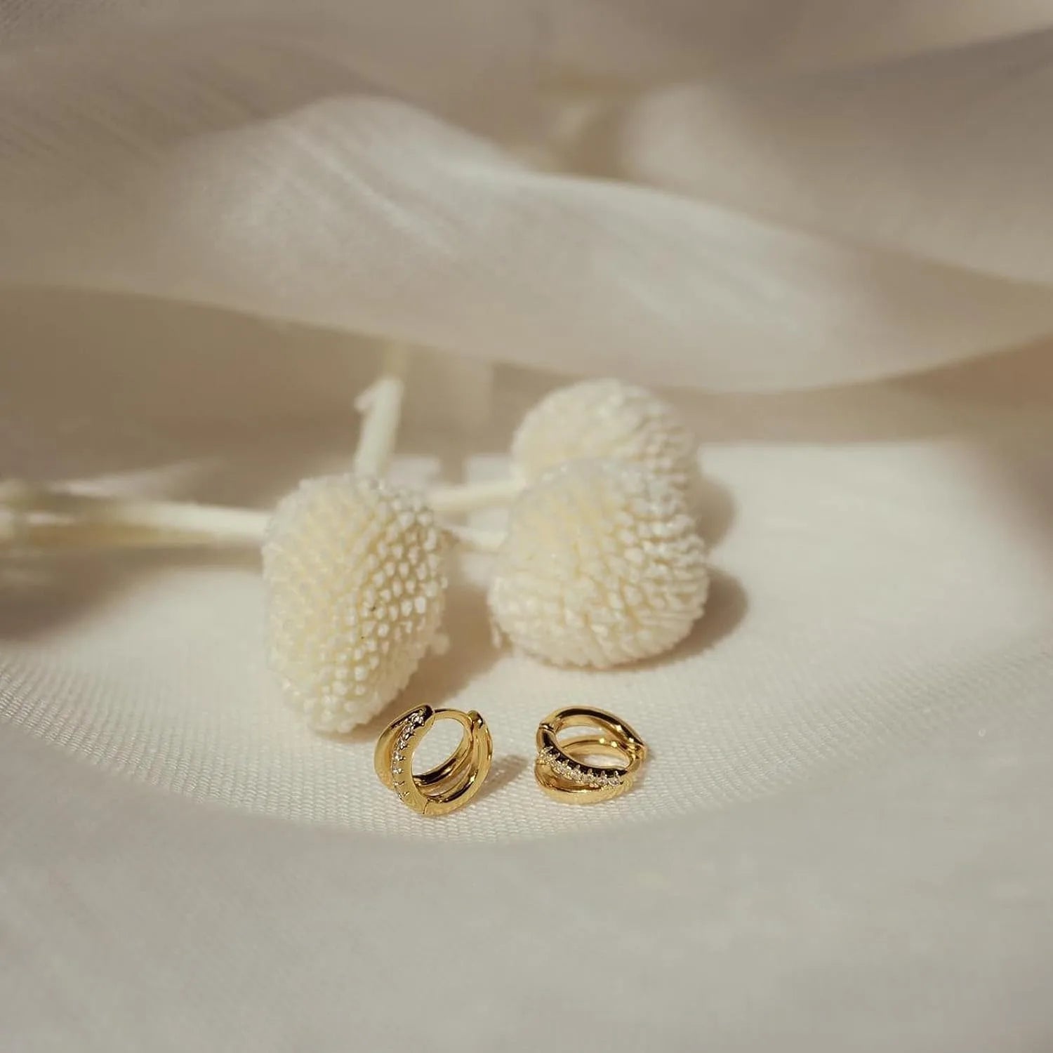 ZEYA - Adela Huggie Hoop Earrings