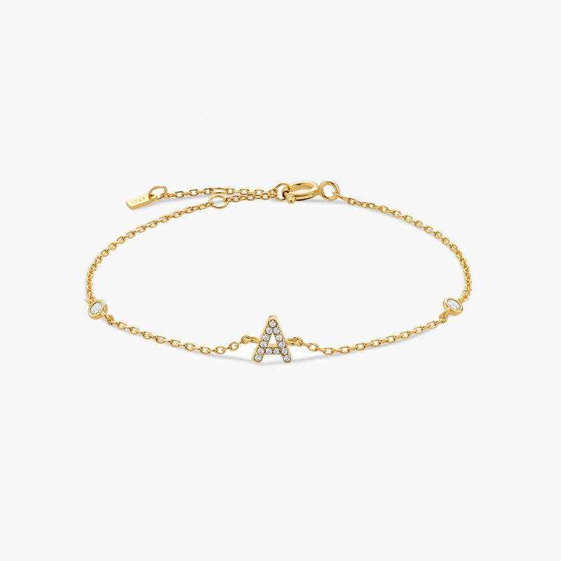 ZEYA - Aline Letter Charm Bracelet