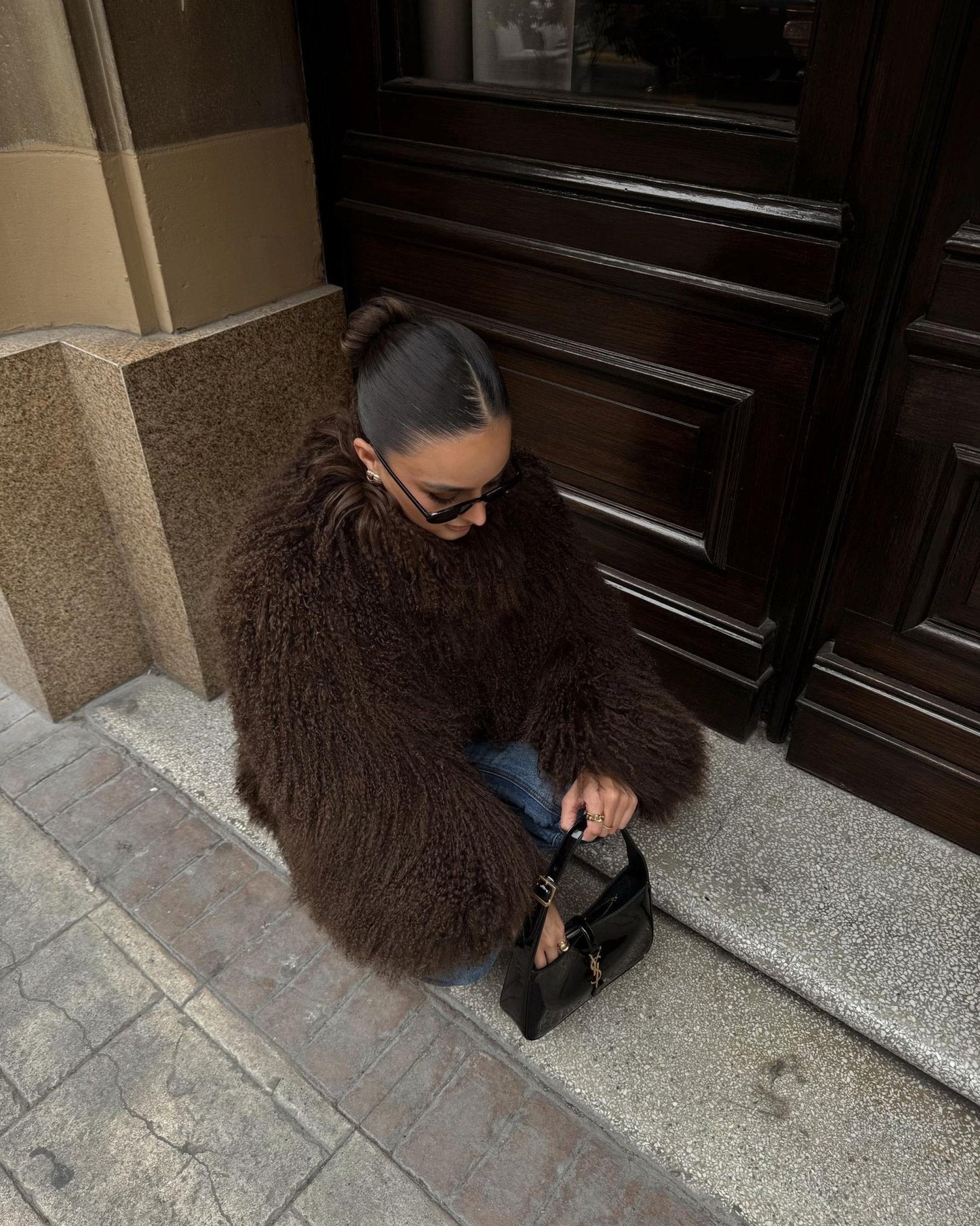 ZEYA - Almira Fuzzy Faux Fur Coat