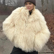 Almira Fuzzy kunstpelsfrakke