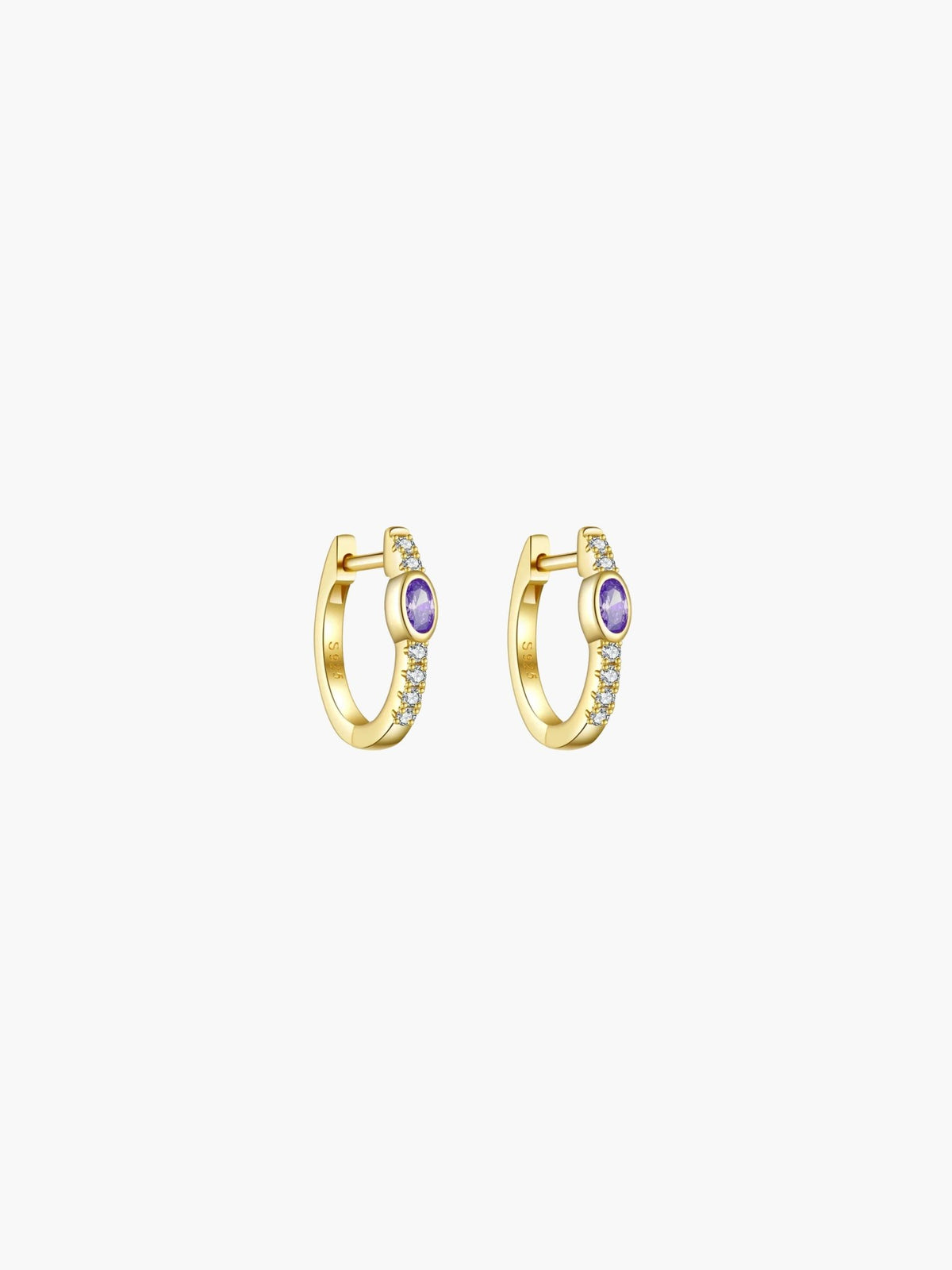 ZEYA - Amber Hoop Earrings