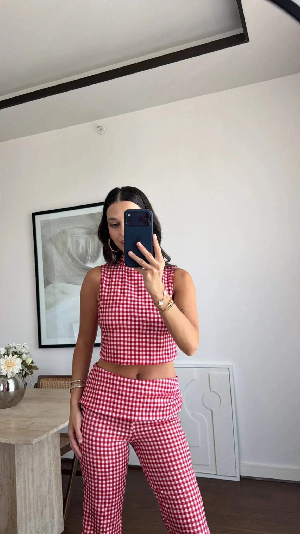 ZEYA - Amelie Plaid Crop Top Co-Ord Set