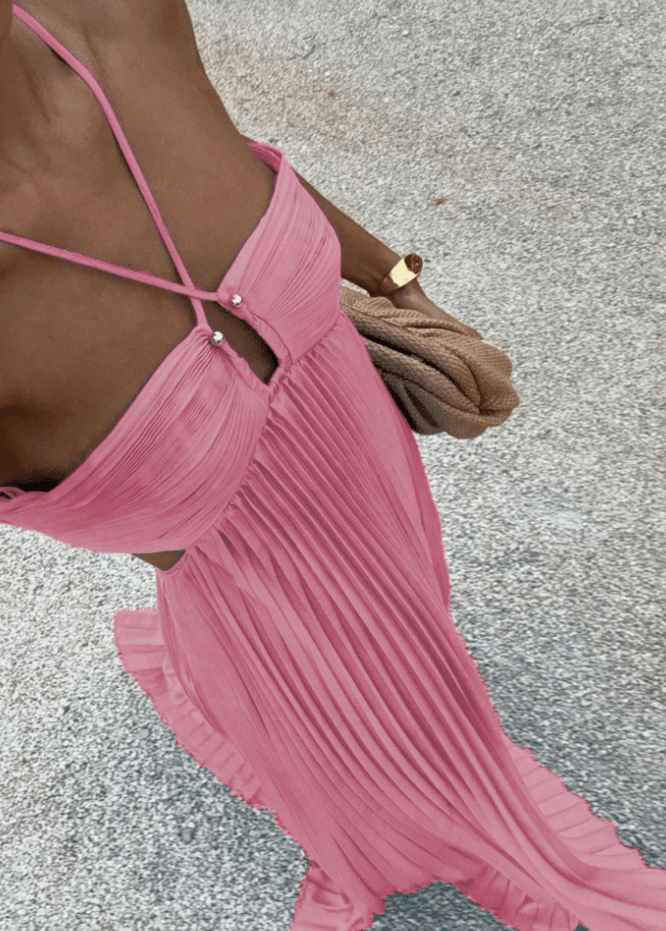 ZEYA - Anne Crinkle Chiffon Maxi Dress
