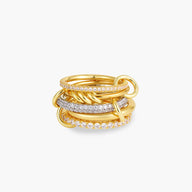 Aurélie Strålende Zirkonia Fem-stakket Ring