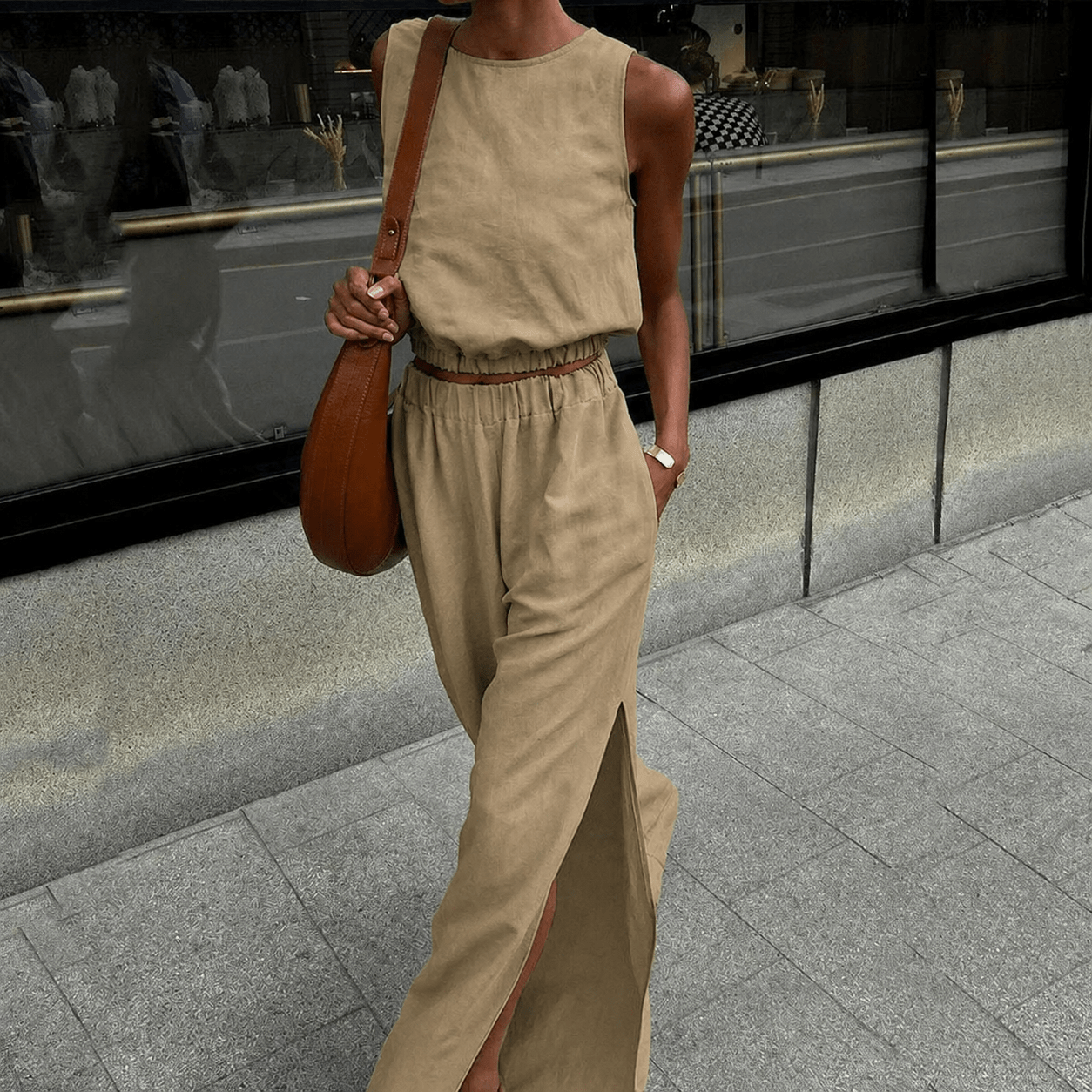 ZEYA - Ava Cotton Linen Two-Piece Set