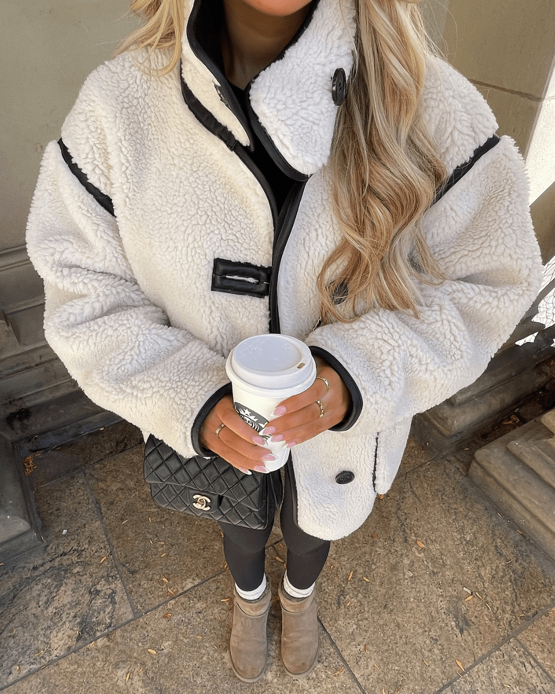 ZEYA - Averie Funnel Neck Sherpa Jacket