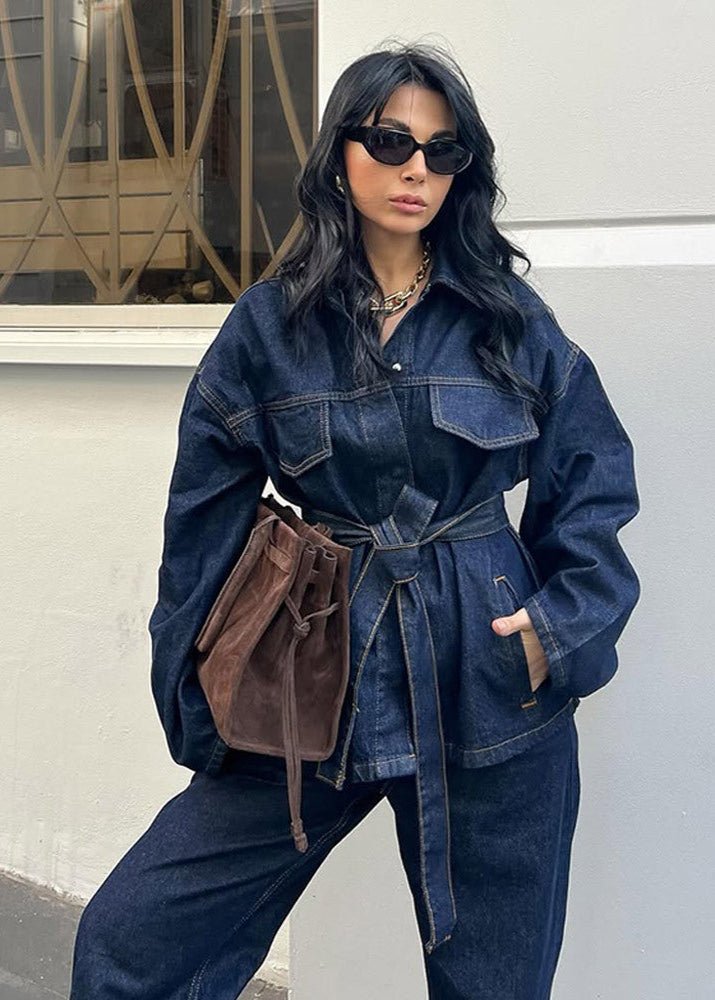 ZEYA - Avery Belted Denim Set