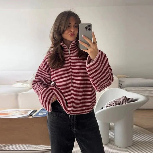 ZEYA - Bianca Knit Zip Sweater
