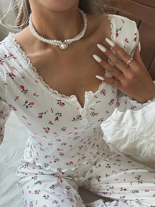 ZEYA - Bora Long Sleeve Floral Pajama Set