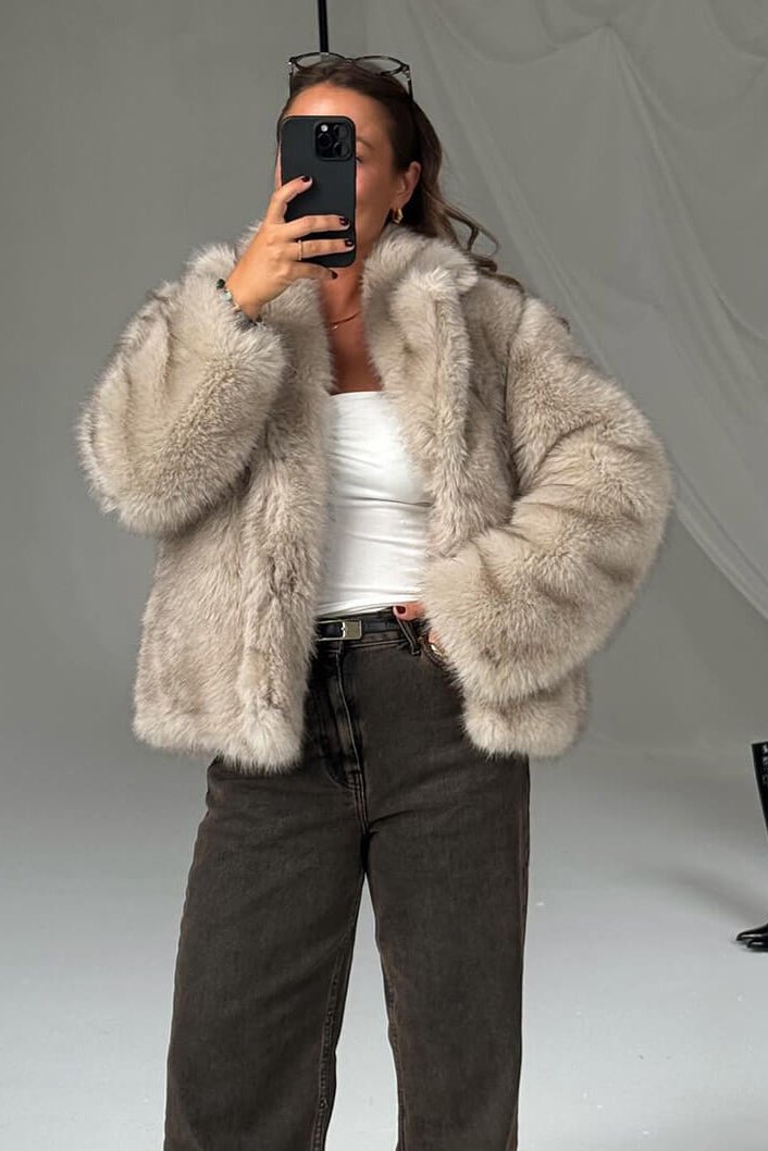 ZEYA - Brinley Mid - Length Fluffy Jacket