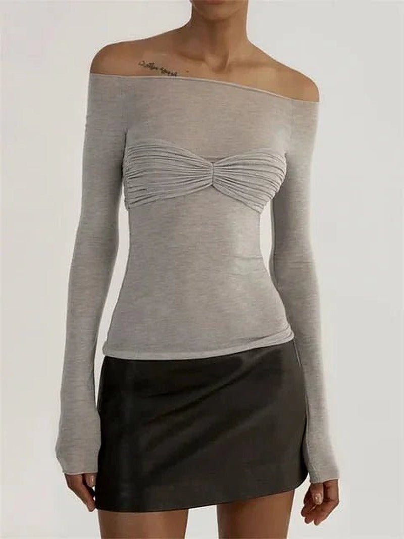 ZEYA - Camille Mesh Sheer Off-Shoulder Top