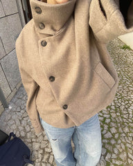 Cardi Jacket with Stand Collar