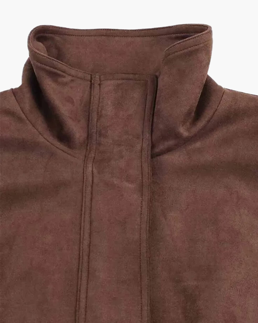 ZEYA - Celia Stand Collar Suede Jacket