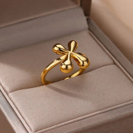 Cindella Justerbar Boble Initial Ring