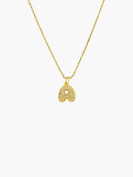Claire Small Bubble Initial Necklace