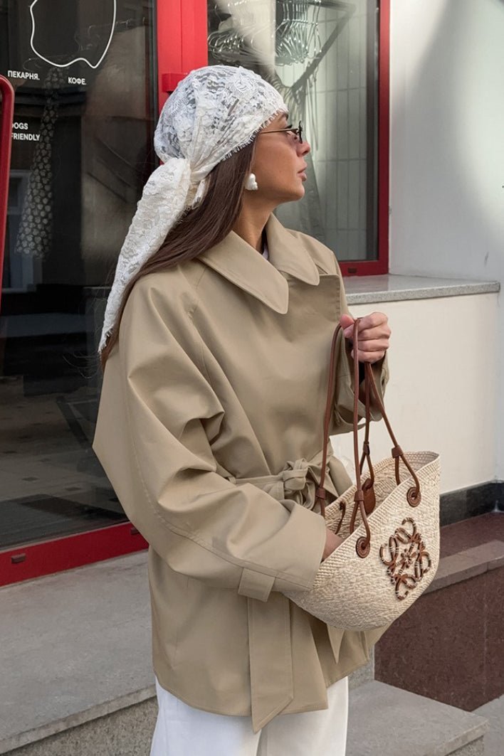 ZEYA - Clara Belted Wrap Trench Coat