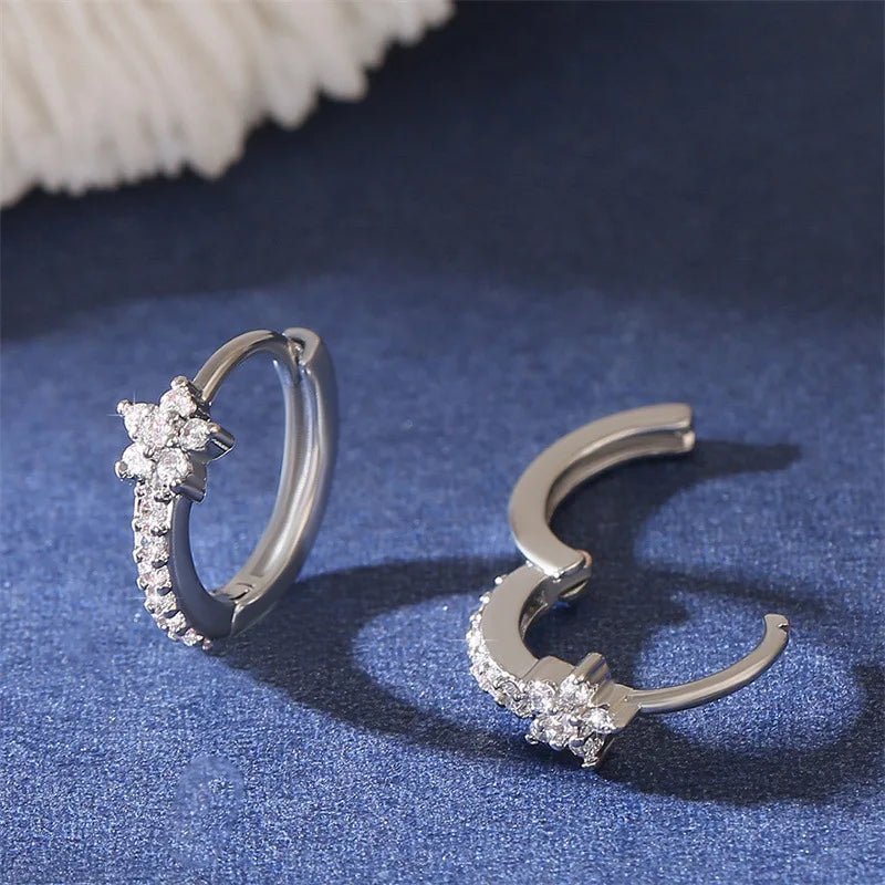ZEYA - Clara Flower Hoop Piercing
