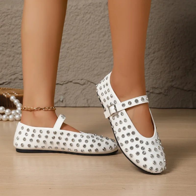 ZEYA - Cristy Rhinestone Ballet Flats