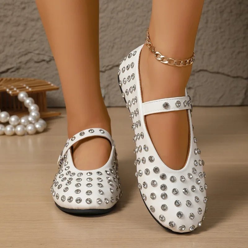 ZEYA - Cristy Rhinestone Ballet Flats