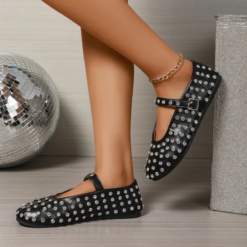 ZEYA - Cristy Rhinestone Ballet Flats