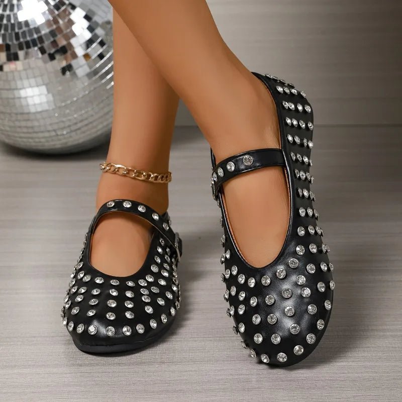 ZEYA - Cristy Rhinestone Ballet Flats