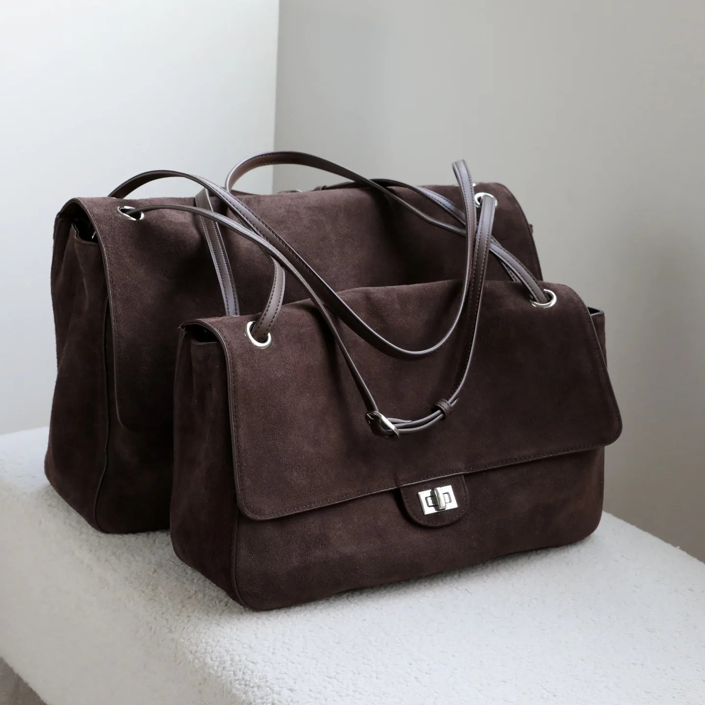 ZEYA - Denise Matte Suede Crossbody Tote