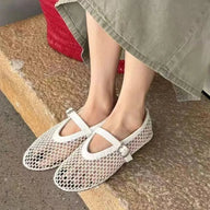 Melanie åndbare net Mary Jane-sandaler
