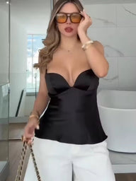 Elizabeth Satin Slyngetop