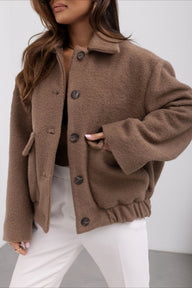 Elizabeth Teddy Fleece Jakke
