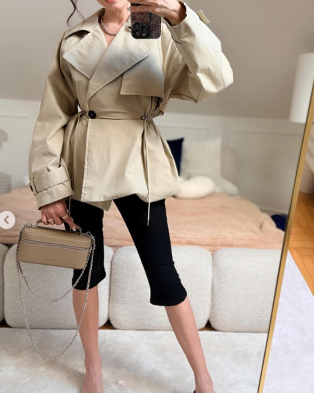 ZEYA - Ellen Lapel Collar Trench Coat