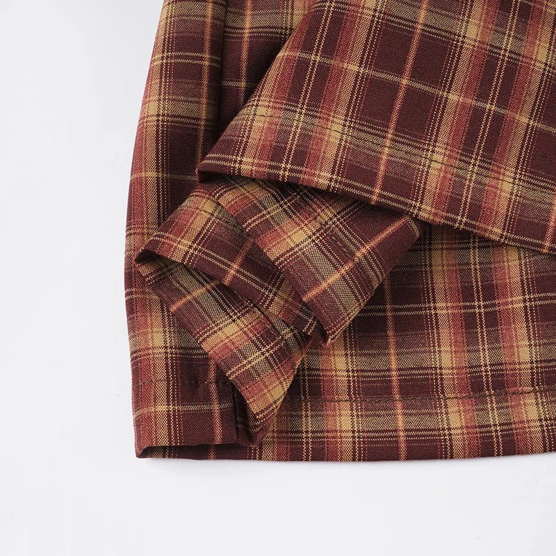 ZEYA - Ellie Long Sleeve Plaid Mini Dress