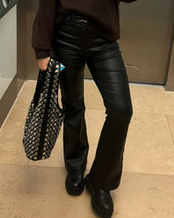 Eloise Faux Leather Flare Pants