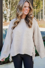 Eva kvaststrikket sweater