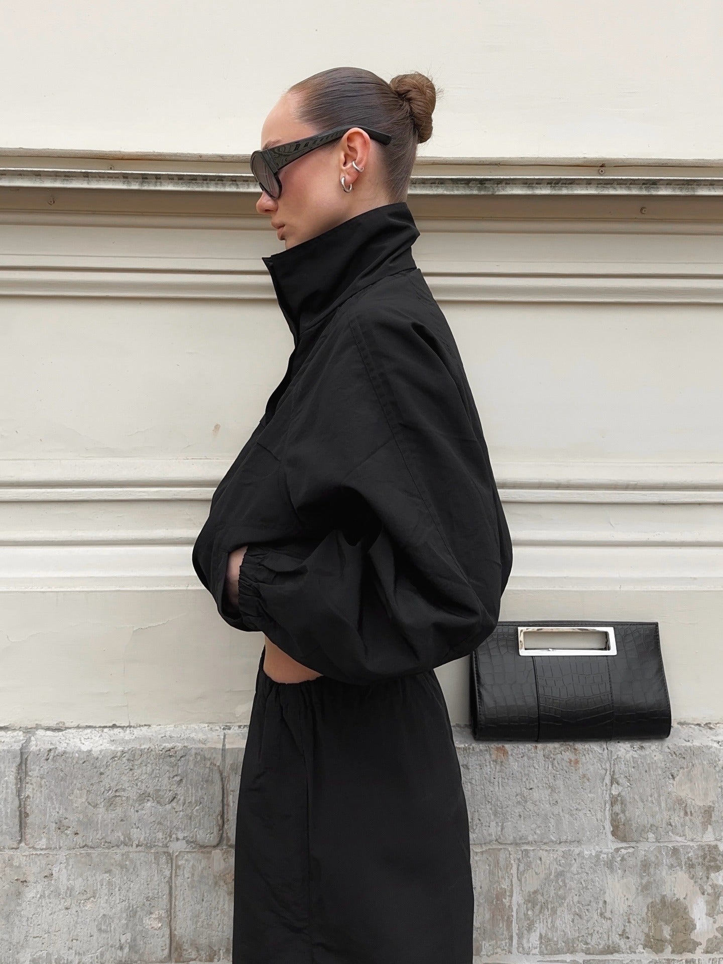 ZEYA - Fiona Funnel Neck Windbreaker Jacket