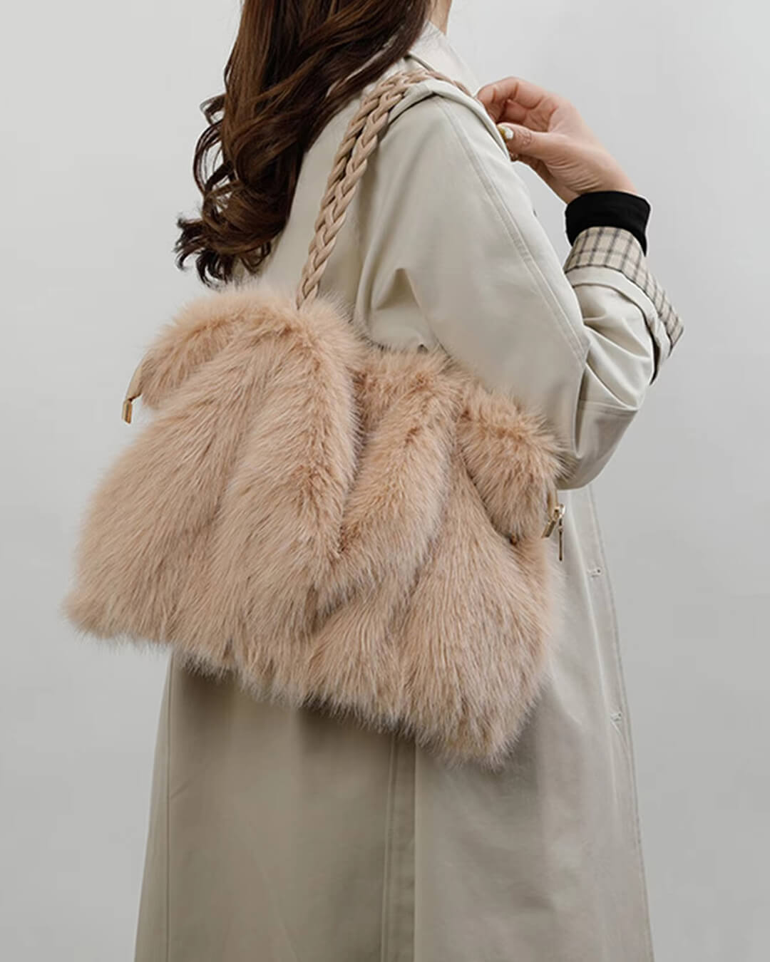 ZEYA - Frances Faux Fur Tote Bag