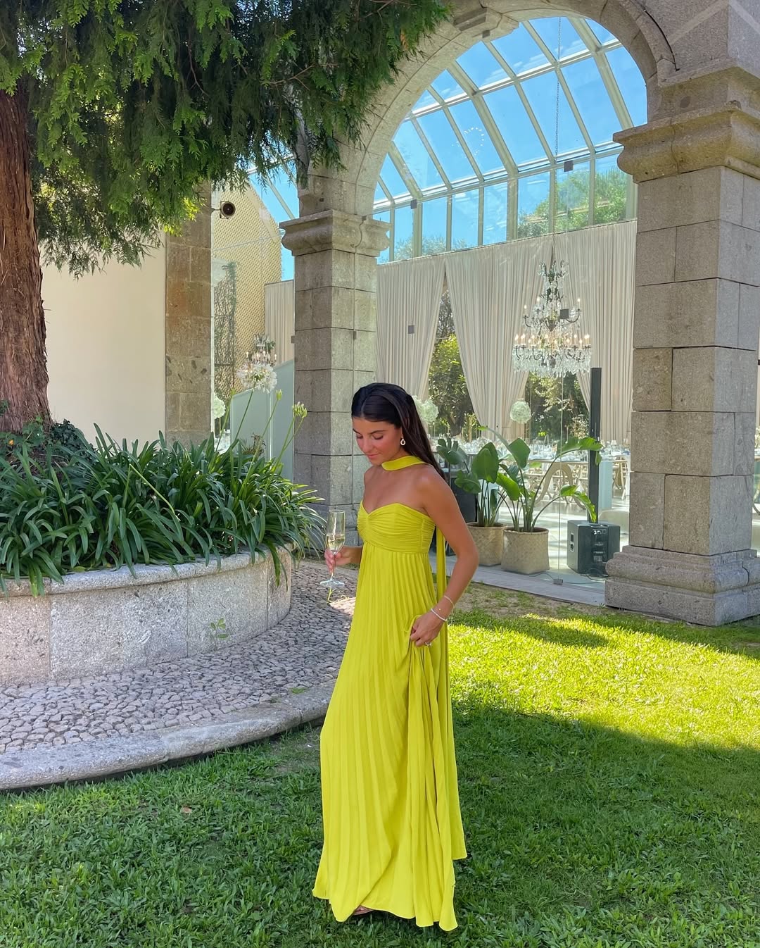 ZEYA - Gina Halter Ruched Maxi Dress